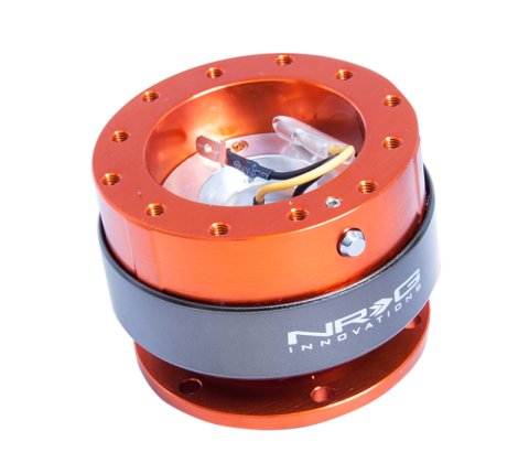 NRG Quick Release Gen 2.0 - Orange Body / Titanium Chrome Ring thumbnail 7