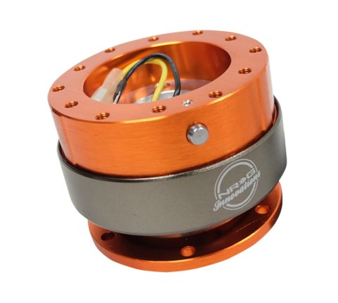 NRG Quick Release Gen 2.0 - Orange Body / Titanium Chrome Ring thumbnail 8