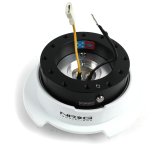 NRG Quick Release Kit Gen 2.5 - Black / White Ring w/Finger Grooves thumbnail 2