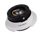 NRG Quick Release Kit Gen 2.5 - Black / White Ring w/Finger Grooves thumbnail 4