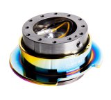 NRG Quick Release Gen 2.5 - Gunmetal Body / Neochrome Ring thumbnail 1