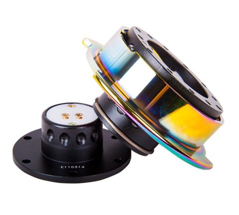 NRG Quick Release Gen 2.5 - Black Body / Neochrome Ring thumbnail 1