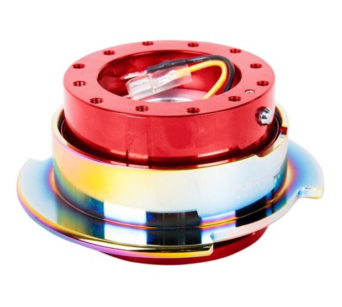 NRG Quick Release Gen 2.5 - Red Body / Neochrome Ring thumbnail 2