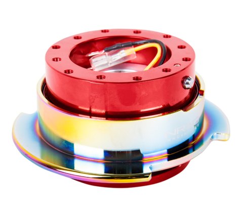 NRG Quick Release Gen 2.5 - Red Body / Neochrome Ring thumbnail 5