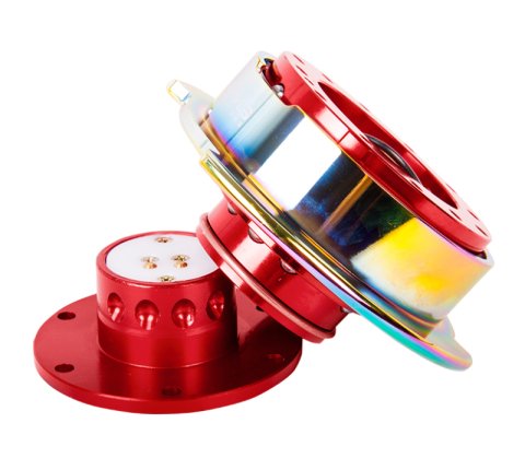 NRG Quick Release Gen 2.5 - Red Body / Neochrome Ring thumbnail 6