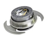NRG Quick Release Kit Gen 3.0 - Gunmetal Body / Gunmetal Ring w/Handles thumbnail 1