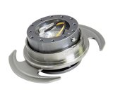 NRG Quick Release Kit Gen 3.0 - Gunmetal Body / Gunmetal Ring w/Handles thumbnail 2
