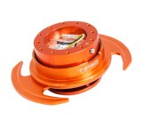 NRG Quick Release Kit Gen 3.0 - Orange Body / Orange Ring w/Handles thumbnail 2