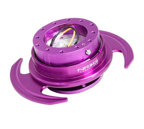 NRG Quick Release Kit Gen 3.0 - Purple Body / Purple Ring w/Handles thumbnail 1