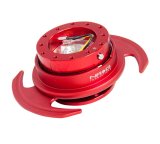 NRG Quick Release Kit Gen 3.0 - Red Metal Body / Red Ring w/Handles thumbnail 1