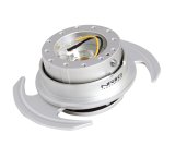 NRG Quick Release Kit Gen 3.0 - Silver Body / Silver Ring w/Handles thumbnail 2