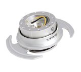 NRG Quick Release Kit Gen 3.0 - Silver Body / Silver Ring w/Handles thumbnail 3