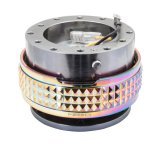 NRG Quick Release Kit - Pyramid Edition - Gunmetal Body / Neochrome Pyramid Ring thumbnail 2