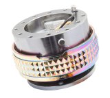 NRG Quick Release Kit - Pyramid Edition - Gunmetal Body / Neochrome Pyramid Ring thumbnail 3