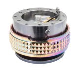 NRG Quick Release Kit - Pyramid Edition - Gunmetal Body / Neochrome Pyramid Ring thumbnail 4