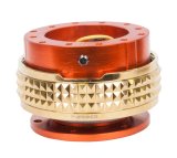 NRG Quick Release Kit - Pyramid Edition - Orange Body / Chrome Gold Pyramid Ring thumbnail 4