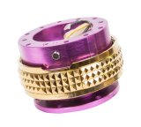 NRG Quick Release Kit - Pyramid Edition - Purple Body / Chrome Gold Pyramid Ring thumbnail 1