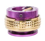 NRG Quick Release Kit - Pyramid Edition - Purple Body / Chrome Gold Pyramid Ring thumbnail 2