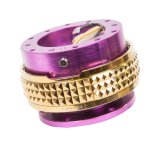 NRG Quick Release Kit - Pyramid Edition - Purple Body / Chrome Gold Pyramid Ring thumbnail 3