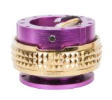 NRG Quick Release Kit - Pyramid Edition - Purple Body / Chrome Gold Pyramid Ring thumbnail 4