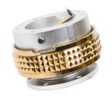 NRG Quick Release Kit - Pyramid Edition - Silver Body / Chrome Gold Pyramid Ring thumbnail 1