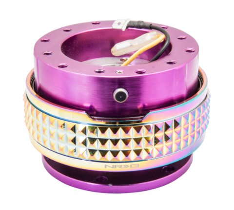 NRG Quick Release Kit - Pyramid Edition - Purple Body / Neochrome Pyramid Ring thumbnail 3