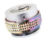 NRG Quick Release Kit - Pyramid Edition - Silver Body / Neochrome Pyramid Ring thumbnail 4
