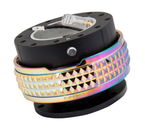 NRG Quick Release Kit - Pyramid Edition - Black Body / Neochrome Pyramid Ring thumbnail 4