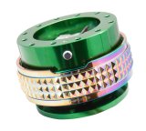 NRG Quick Release Kit - Pyramid Edition - Green Body / Neochrome Pyramid Ring thumbnail 1