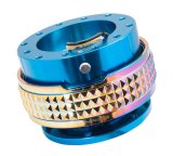 NRG Quick Release Kit - Pyramid Edition - Blue Body / Neochrome Pyramid Ring thumbnail 1