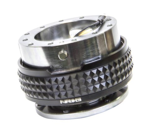 NRG Quick Release Kit - Pyramid Edition - Gunmetal Body / Black Pyramid Ring