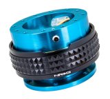NRG Quick Release Kit - Pyramid Edition - New Blue Body / Black Pyramid Ring thumbnail 1