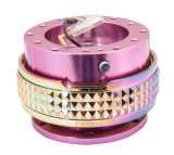 NRG Quick Release Kit - Pyramid Edition - Pink Body / Neochrome Pyramid Ring thumbnail 4