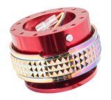 NRG Quick Release Kit - Pyramid Edition - Red Body / Neochrome Pyramid Ring thumbnail 1