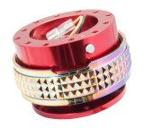 NRG Quick Release Kit - Pyramid Edition - Red Body / Neochrome Pyramid Ring thumbnail 3