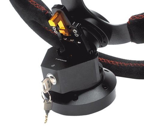 NRG Steering Wheel Quick Tilt System w/Lock - Black thumbnail 1