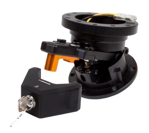 NRG Steering Wheel Quick Tilt System w/Lock - Black thumbnail 2