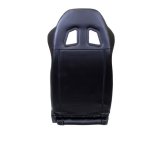 NRG Reclinable Sport Seats (Pair) PVC Leather w/NRG Logo - Black w/White Stitching thumbnail 4