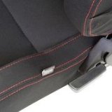 NRG Sport Seats (Pair) Type-R Cloth w/NRG Logo - Black w/Red Stitch thumbnail 5