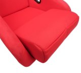 NRG FRP Bucket Seat (Red Cloth) - Large thumbnail 1