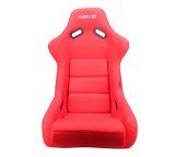 NRG FRP Bucket Seat (Red Cloth) - Large thumbnail 5
