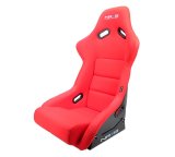 NRG FRP Bucket Seat (Red Cloth) - Large thumbnail 6