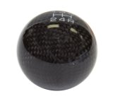NRG Universal Ball Style Shift Knob (No Logo) - Black Carbon Fiber (5 Speed Pattern) thumbnail 4