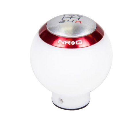 NRG Shift Knob - White (Includes 4 Interchangeable Rings) thumbnail 2