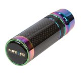 NRG Slimboy Adjustable Shift Knob (M10X1.25) Nissan / Mazda / Toyota - Carbon Fiber / Neochrome thumbnail 4