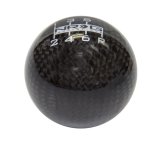 NRG Ball Style Shift Knob For Honda - Heavy Weight 480G / 1.1Lbs. - Black Carbon Fiber thumbnail 4
