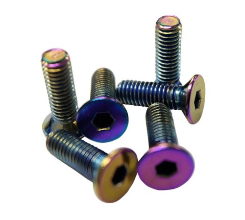 NRG Steering Wheel Screw Upgrade Kit (Conical) - Neochrome thumbnail 1