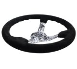 NRG Reinforced Steering Wheel (350mm / 3in. Deep) Blk Suede w/Hydrodipped Digi-Camo Spokes thumbnail 2
