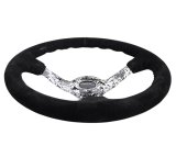 NRG Reinforced Steering Wheel (350mm / 3in. Deep) Blk Suede w/Hydrodipped Digi-Camo Spokes thumbnail 4