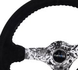 NRG Reinforced Steering Wheel (350mm / 3in. Deep) Blk Suede w/Hydrodipped Digi-Camo Spokes thumbnail 5